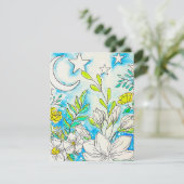 Floral Greeting Card Feiertagskarte (Stehend Vorderseite)