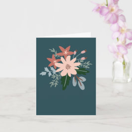 Floral greeting card karte