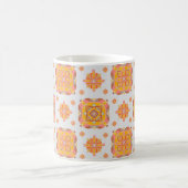 Floral Grid Ceramic Mug Kaffeetasse (Mittel)