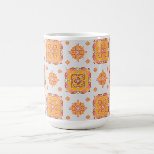 Floral Grid  Kaffeetasse (Mittel)