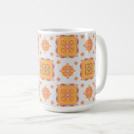 Floral Grid Kaffeetasse
