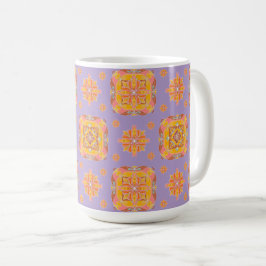 Floral Grid Kaffeetasse