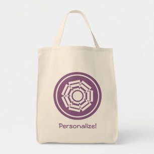 Floral Groove Bag, Eggplant Tragetasche
