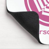 Floral Groove Mousepad, Magenta Mousepad (Ecke)