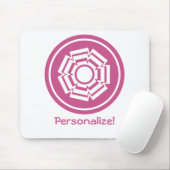 Floral Groove Mousepad, Magenta Mousepad (Mit Mouse)