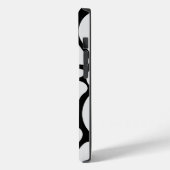 Floral Groovy Black and White Case-Mate iPhone Hülle (Rückseite / Links)