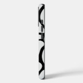 Floral Groovy Black and White Case-Mate iPhone Hülle (Rückseite / Links)