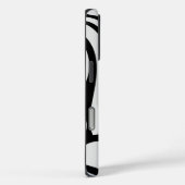 Floral Groovy Black and White Case-Mate iPhone Hülle (Rückseite / Rechts)