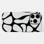 Floral Groovy Black and White Case-Mate iPhone Hülle (Rückseite (Horizontal))