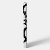 Floral Groovy Black and White Case-Mate iPhone Hülle (Rückseite / Links)
