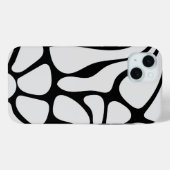 Floral Groovy Black and White Case-Mate iPhone Hülle (Rückseite (Horizontal))