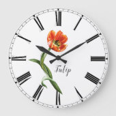 Floral Große Wanduhr (Vorderseite)