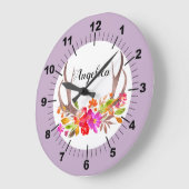 floral große wanduhr (Winkel)