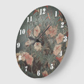 floral große wanduhr (Winkel)