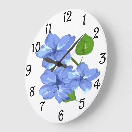 floral große wanduhr (Winkel)