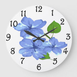 floral große wanduhr