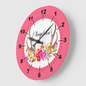 floral große wanduhr (Winkel)