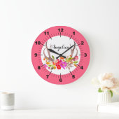 floral große wanduhr (Zuhause)