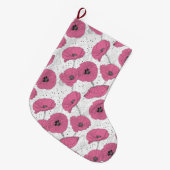 floral großer weihnachtsstrumpf (Vorderansicht (hängend))