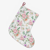floral großer weihnachtsstrumpf (Vorderansicht (hängend))
