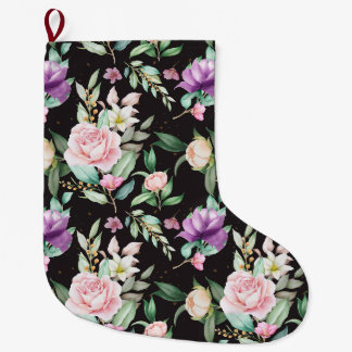 floral großer weihnachtsstrumpf