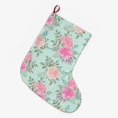 floral großer weihnachtsstrumpf (Vorderansicht (hängend))