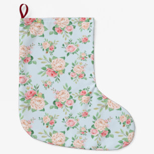 floral großer weihnachtsstrumpf