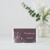 Floral Grunge Business Card Visitenkarte (Stehend Vorderseite)