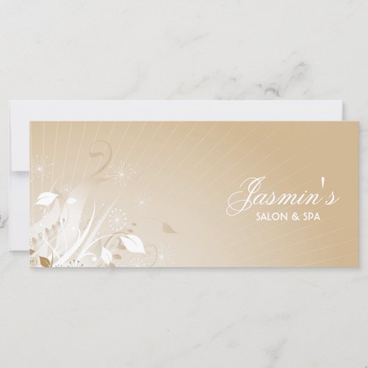 Floral Grunge Rack Card (Vorderseite)