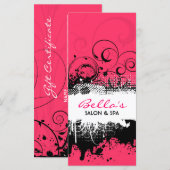 Floral Grunge Rack Card (Vorne/Hinten)