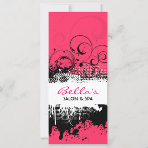 Floral Grunge Rack Card