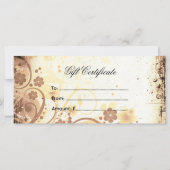 Floral Grunge Rack Card (Rückseite)