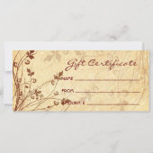Floral Grunge Rack Card (Rückseite)