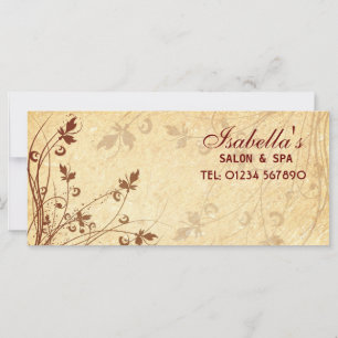 Floral Grunge Rack Card