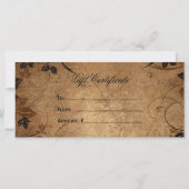 Floral Grunge Rack Card (Rückseite)