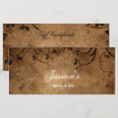 Floral Grunge Rack Card (Vorne/Hinten)