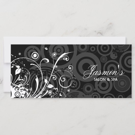 Floral Grunge Rack Card (Vorderseite)
