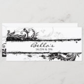 Floral Grunge Rack Card (Vorne/Hinten)