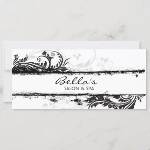 Floral Grunge Rack Card