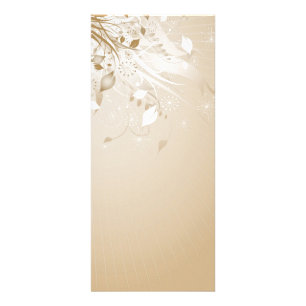 Floral Grunge Rack Card Werbekarte