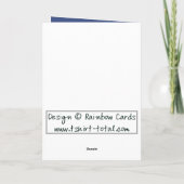 Floral Grunge Vielen Dank Dankeskarte (Rückseite)