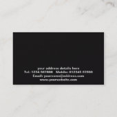 Floral Grunge-Visitenkarte Visitenkarte (Rückseite)