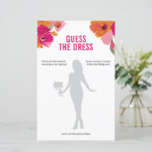 Floral Guck das Dress Brautparty Game (Stehend Vorderseite)