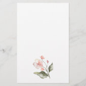 Floral Guck Das Dress Brautparty Game Briefpapier (Rückseite)