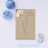 Floral Guck Das Dress Brautparty Game Flyer (Einzeln)