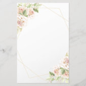 Floral Guess Who Brautparty Spielkarte Flyer (Hinten)