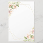 Floral Guess wie alt war "She Dusche" Spielkarte Flyer (Hinten)