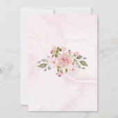 Floral Guess Wie viele Candies in der Jar Game Car Einladung (Rückseite)