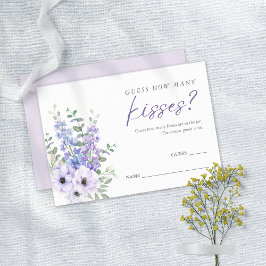 Floral Guess Wie viele Kisses Bridal Game Cards Einladung