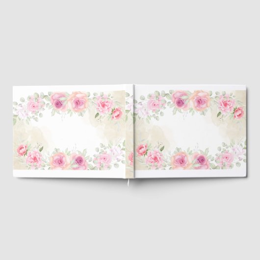 Floral Guest Book Gästebuch (Voll)